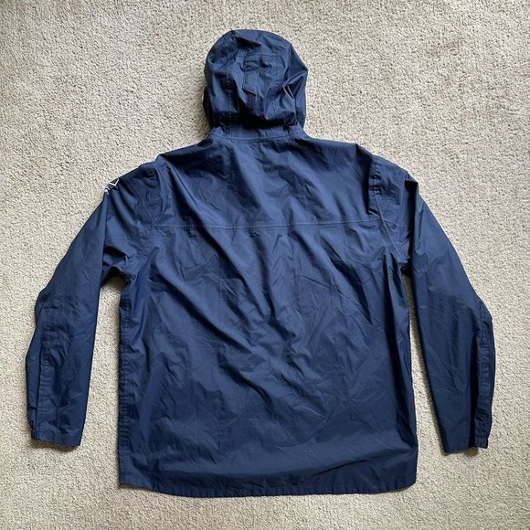 Decathlon Tribord Windbreaker Women’s XL Windproof Jacket Full Zip Hooded Blue - Picture 2 of 13